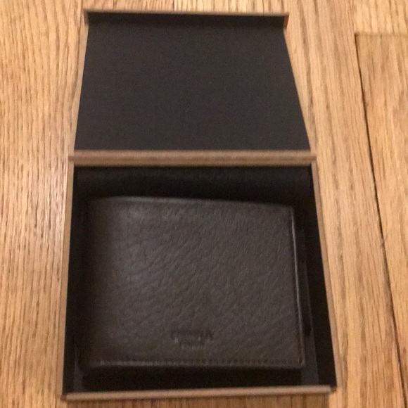 Shinola Other - Shinola Men’s Bifold Leather Wallet Deep Brown NWT